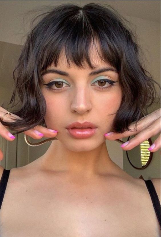 Corte Bob para pelo ondulado